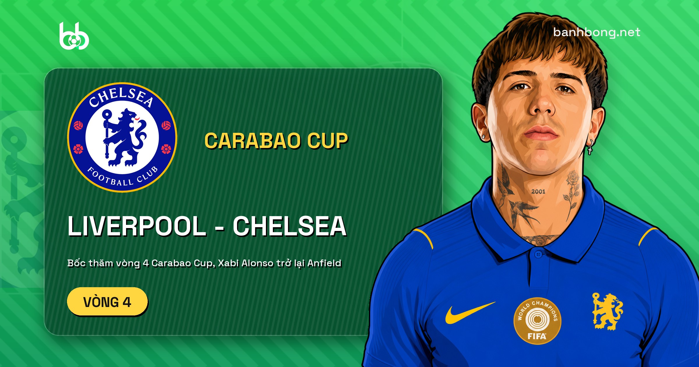 Bốc thăm vòng 4 Carabao Cup: Liverpool gặp Chelsea, Xabi Alonso trở lại Anfield