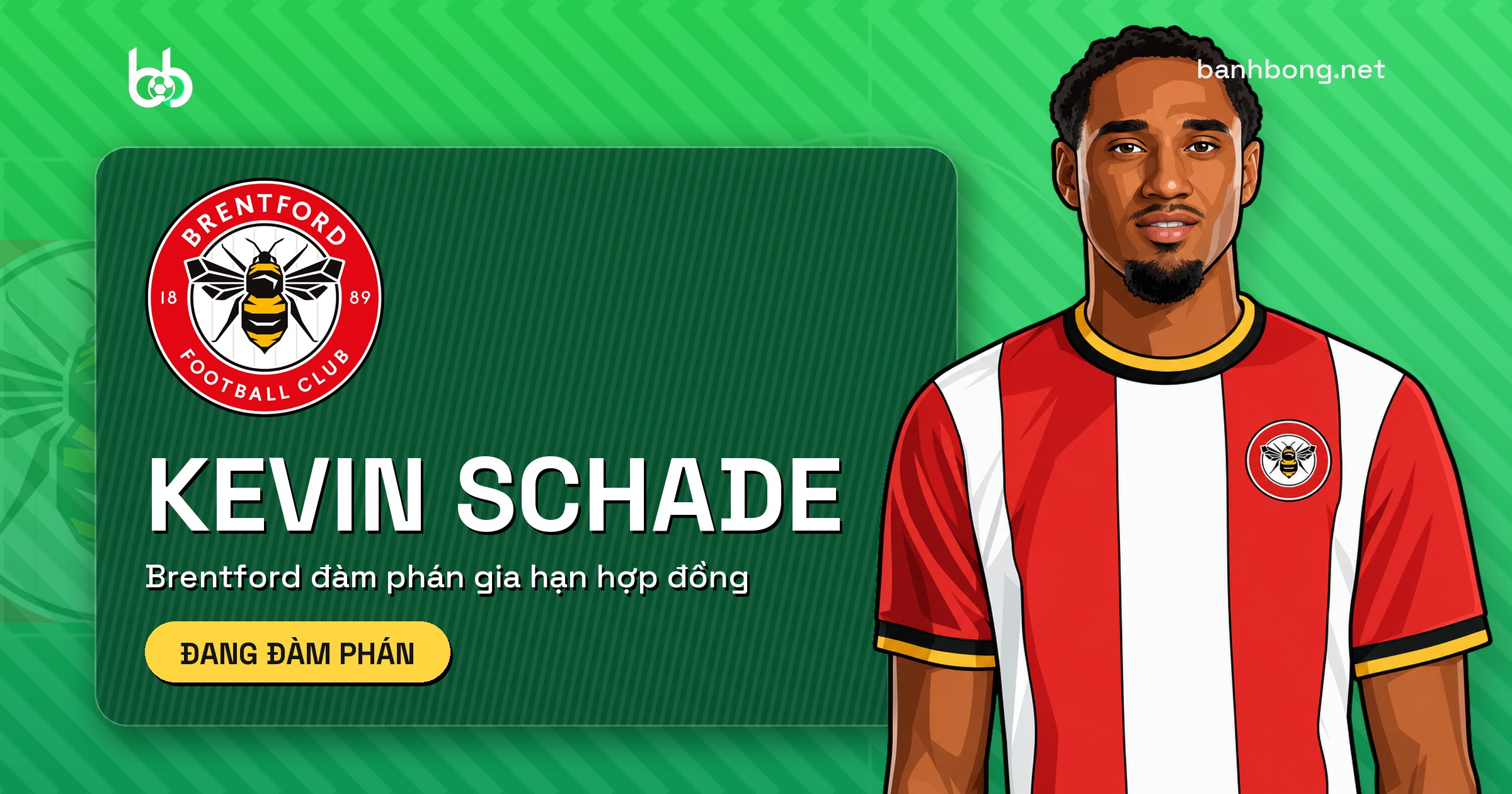 Brentford đàm phán gia hạn hợp đồng với Kevin Schade
