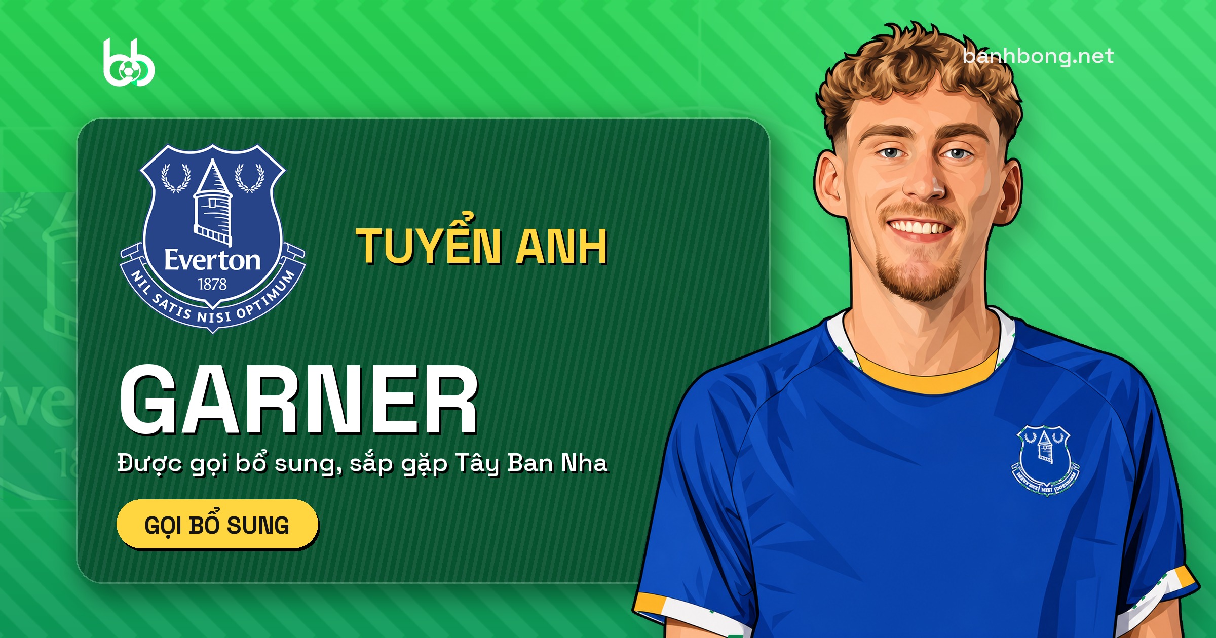 Garner được gọi bổ sung vào tuyển Anh sau khi Rice và Mainoo rút lui