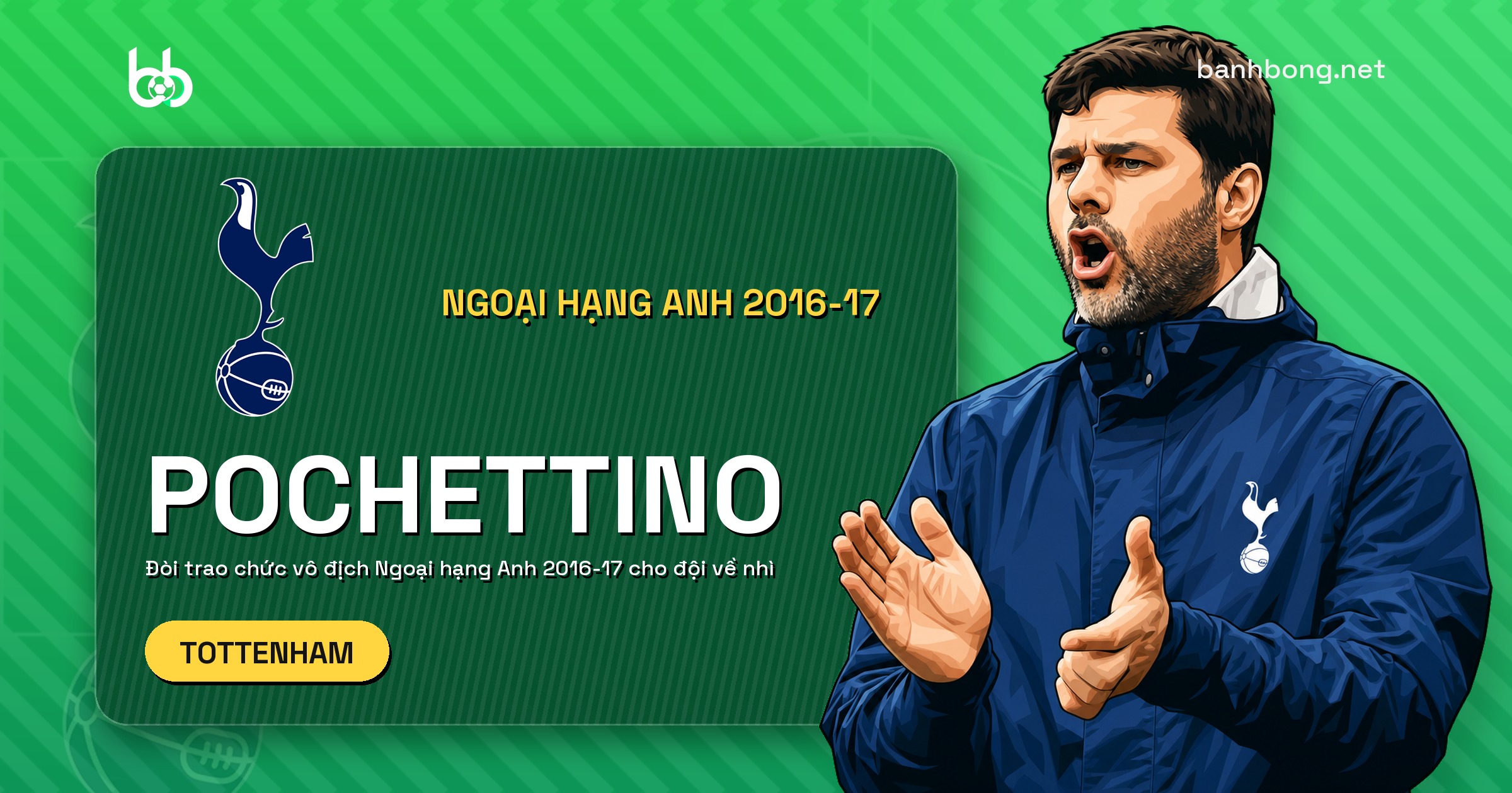 Pochettino: chức vô địch Ngoại hạng Anh 2016-17 phải thuộc về Tottenham